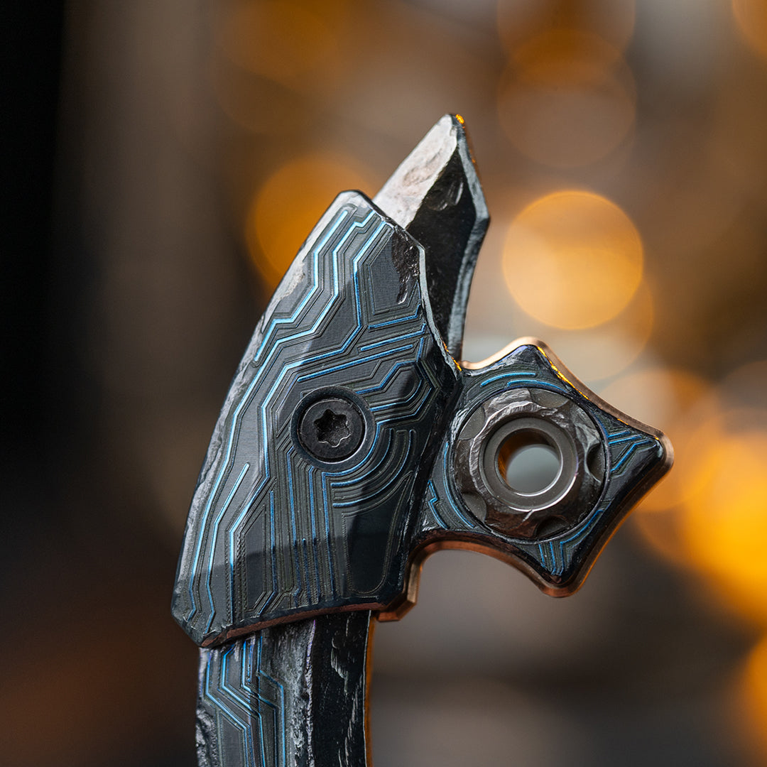 Cyberpunk Raptor Hand-Carved Titanium Claw