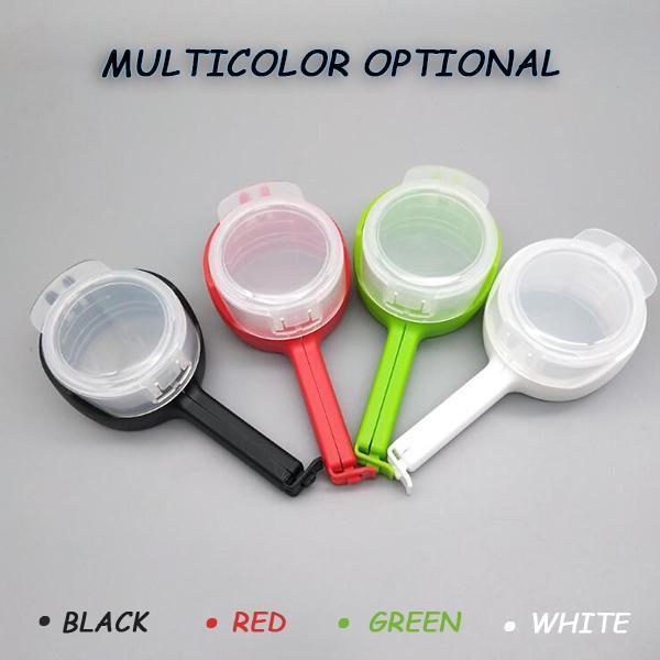 Clip pour sac de conservation alimentaire scellable et versable