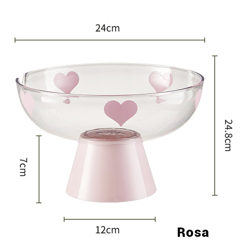 Bol à fruits transparent et durable