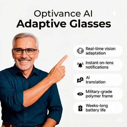 Optivance™ AI-Powered Adaptive Glasses