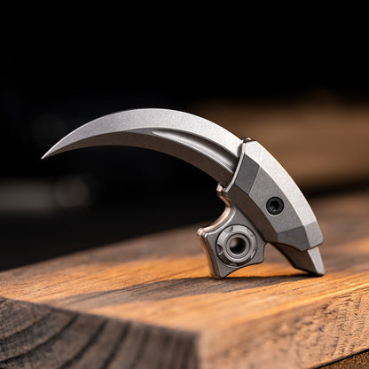 Cyberpunk Raptor Hand-Carved Titanium Claw