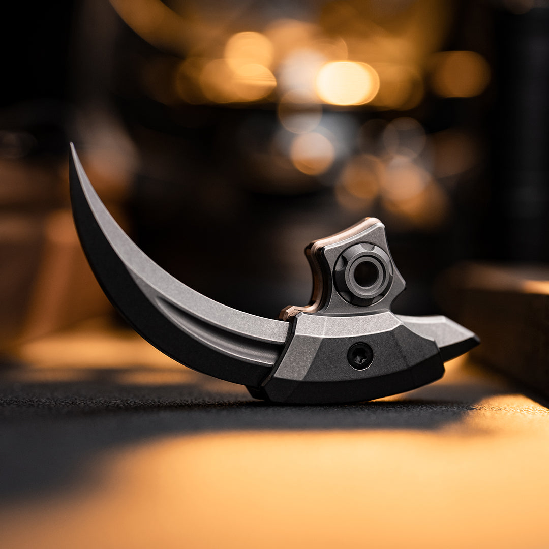 Cyberpunk Raptor Hand-Carved Titanium Claw