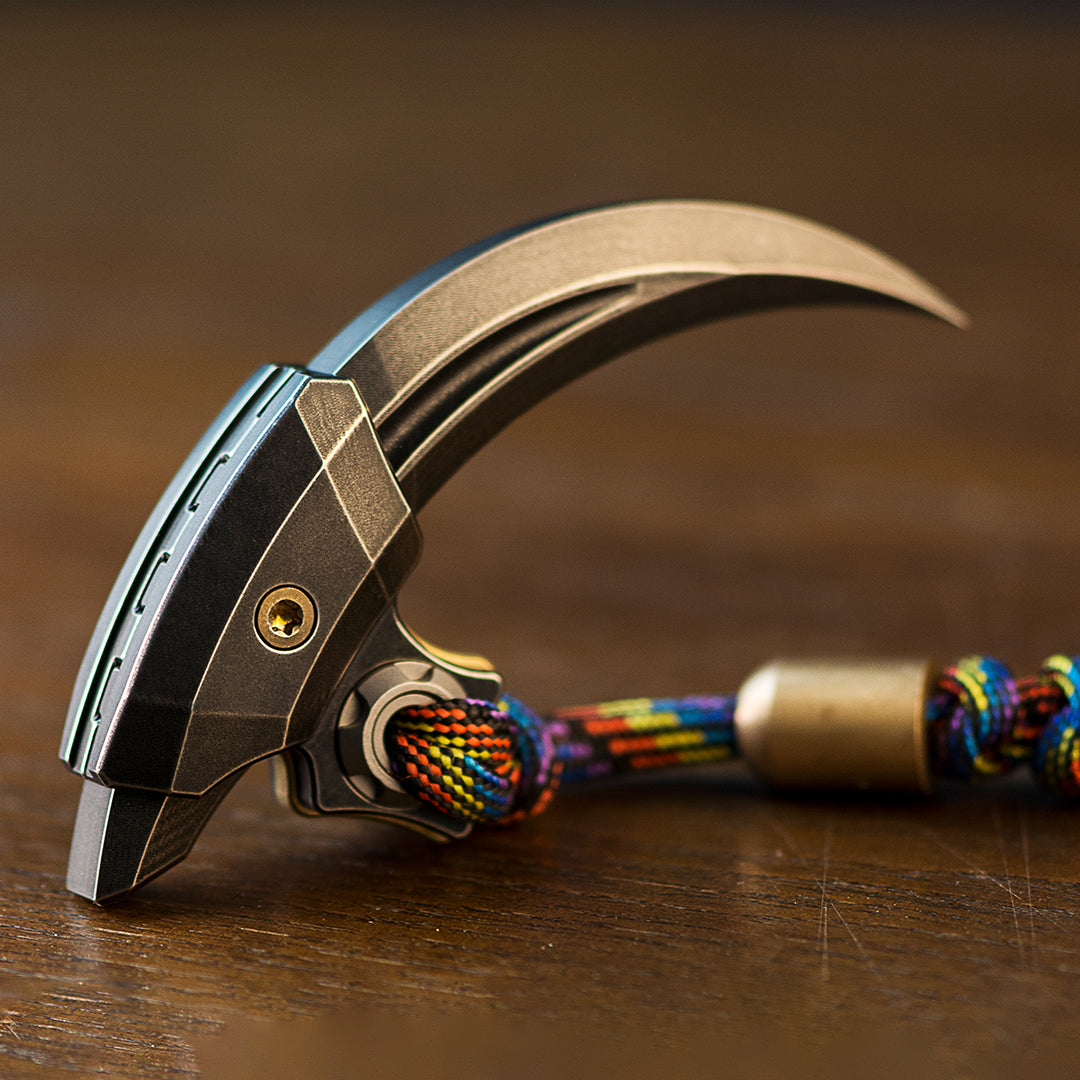 Cyberpunk Raptor Hand-Carved Titanium Claw