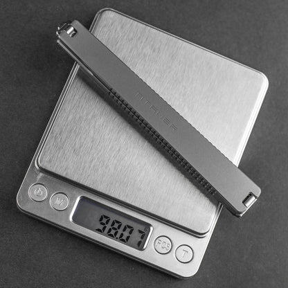 Skull Engraved Titanium Folding Saw
