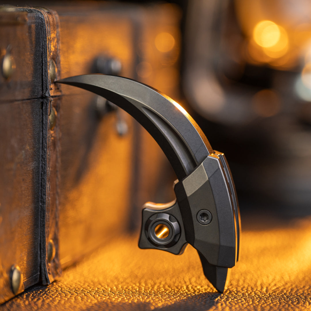 Cyberpunk Raptor Hand-Carved Titanium Claw