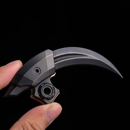 Cyberpunk Raptor Hand-Carved Titanium Claw