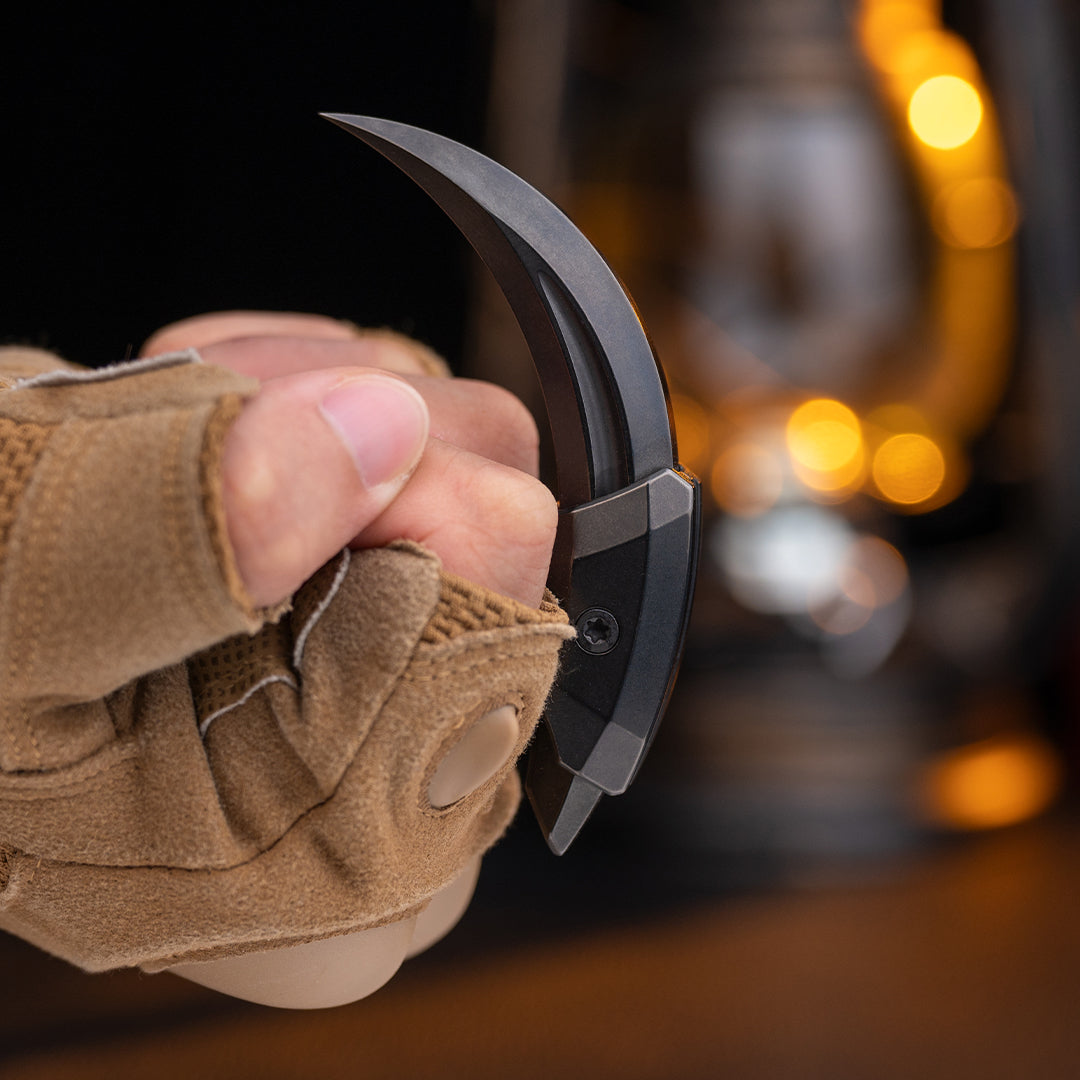 Cyberpunk Raptor Hand-Carved Titanium Claw