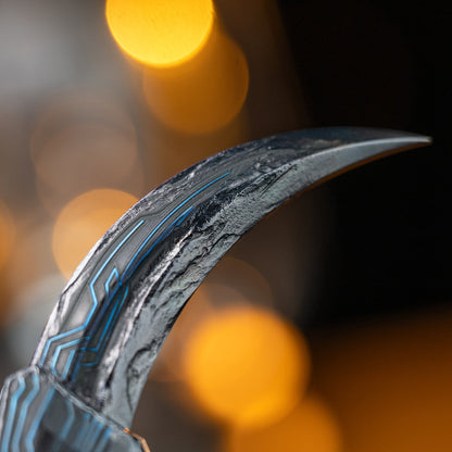 Cyberpunk Raptor Hand-Carved Titanium Claw