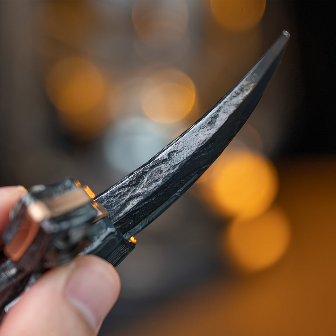 Cyberpunk Raptor Hand-Carved Titanium Claw