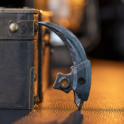 Cyberpunk Raptor Hand-Carved Titanium Claw