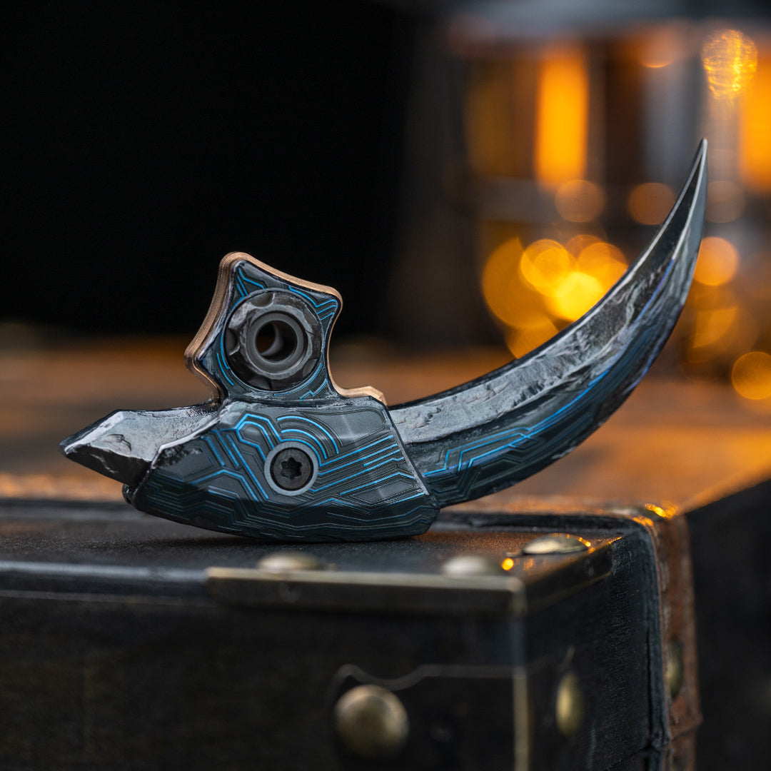 Cyberpunk Raptor Hand-Carved Titanium Claw