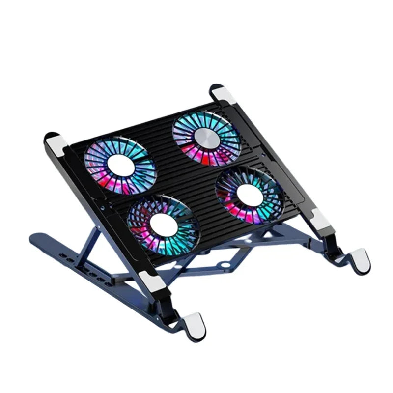 Adjustable Laptop Cooling Stand with 4 Quiet Fans