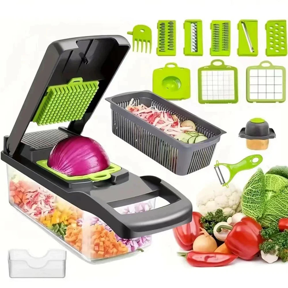 8-Blade Vegetable Chopper – Fast Kitchen Food Prep