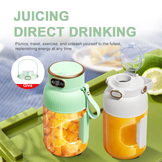 Portable Blender 1000ML – USB Rechargeable Mini Juicer for Smoothies &amp; Shakes