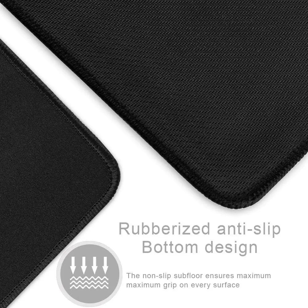 Large 35.4x15.7 Inch Gaming Mouse Pad with 0.12 Inch Thickness, Black