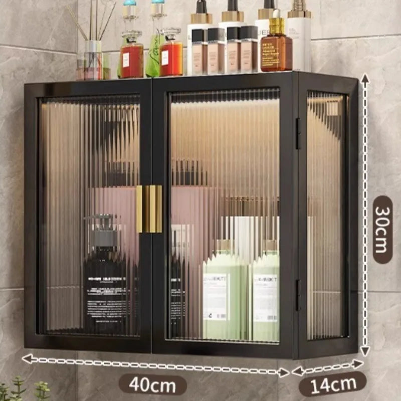 No Drill Bathroom Shelf Organizer Adhesive 3-Tier Over-Toilet Rack Waterproof Shower Caddy&Cosmetic Vanity Storage- Space Saving