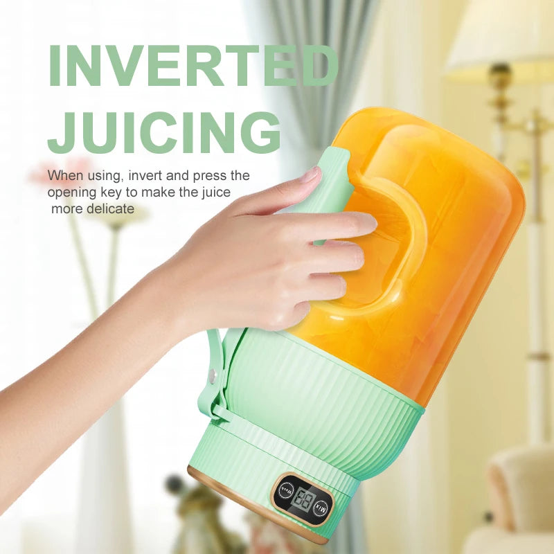 Portable Blender 1000ML – USB Rechargeable Mini Juicer for Smoothies &amp; Shakes