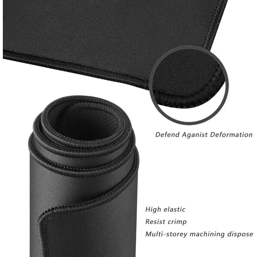 Large 35.4x15.7 Inch Gaming Mouse Pad with 0.12 Inch Thickness, Black