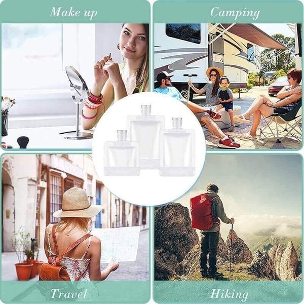 Pochette de maquillage fluide de voyage portable （10 Pcs）