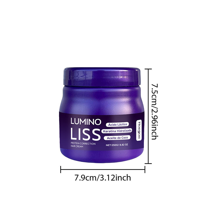 Crème protéinée nourrissante pour cheveux lisses longue durée