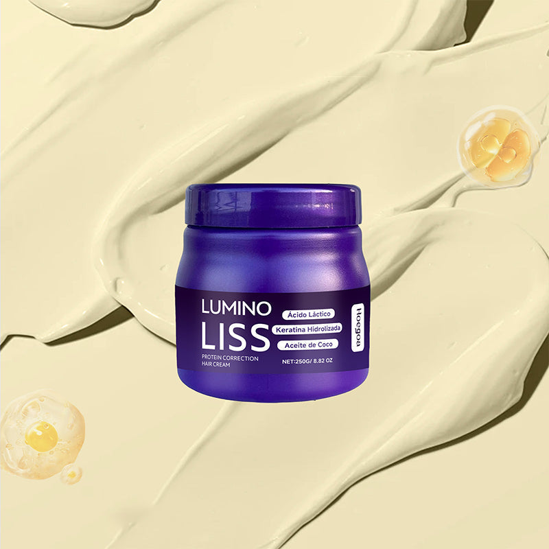 Crème protéinée nourrissante pour cheveux lisses longue durée